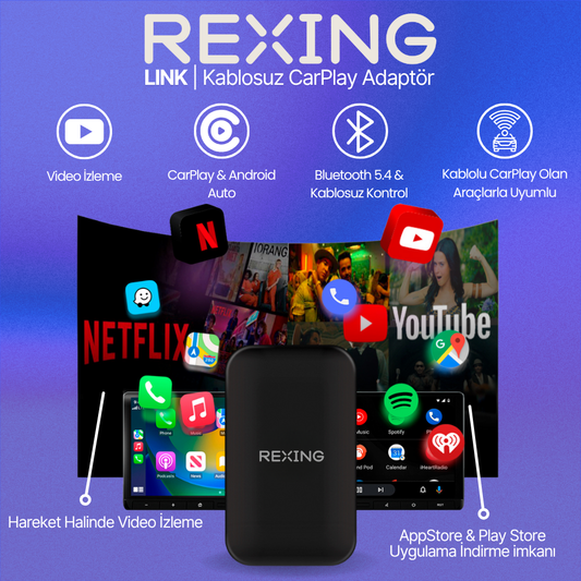 Rexing Link | Kablosuz CarPlay Adaptör