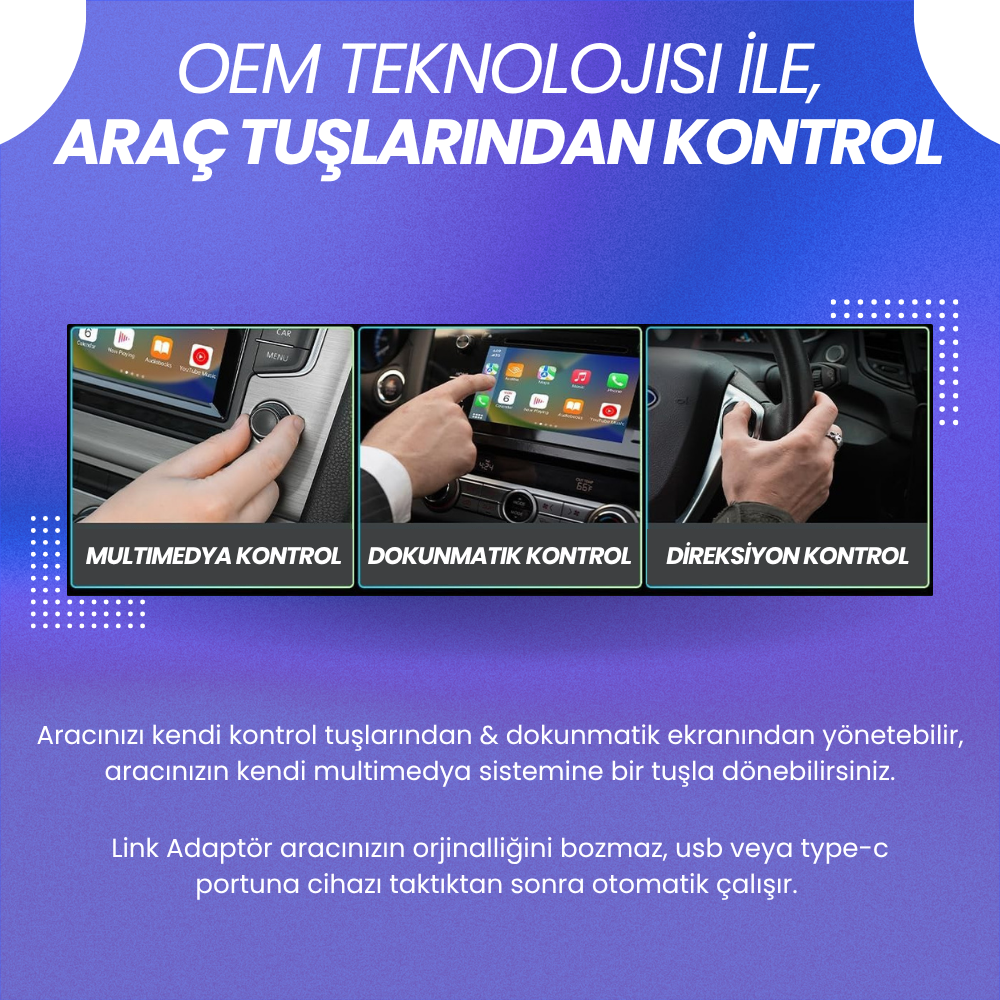 Rexing Link | Kablosuz CarPlay Adaptör
