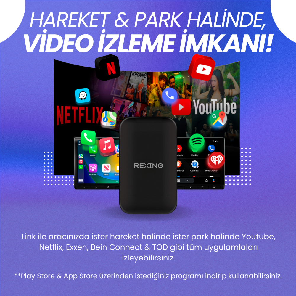 Rexing Link | Kablosuz CarPlay Adaptör