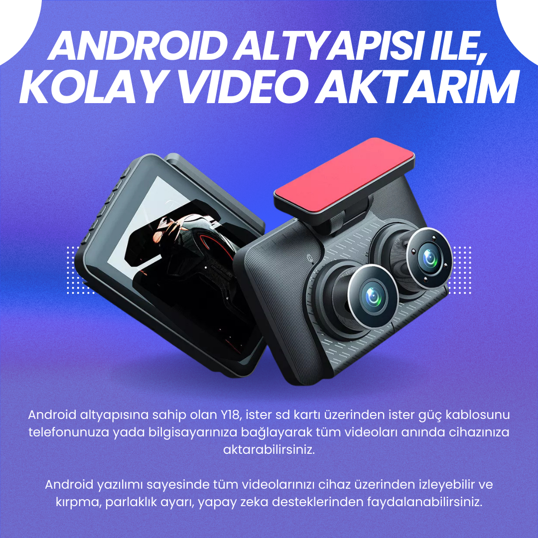 Rexing Y18 | Park Moduna Sahip Araç İçi Kamera