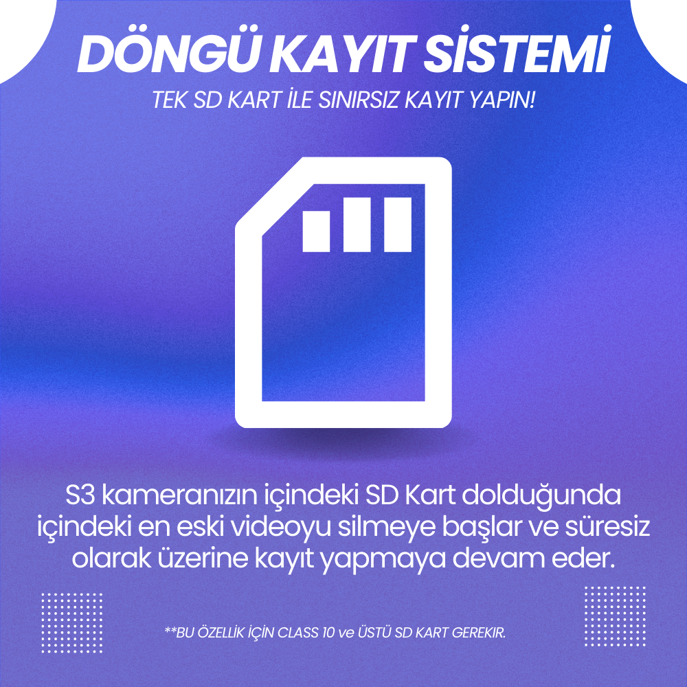 Rexing S3 | 3 Kameralı WiFi Araç İçi Kamera