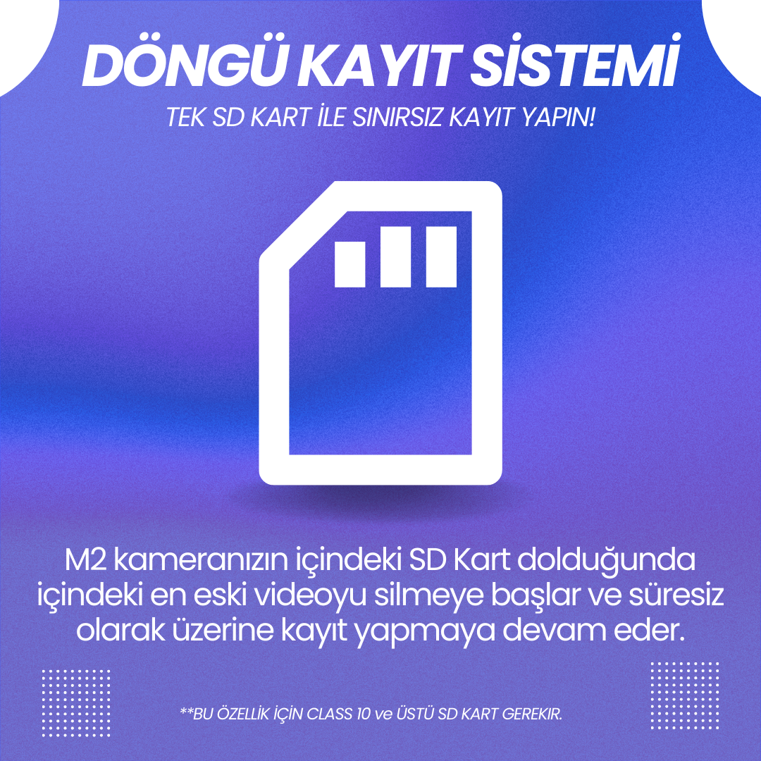 Rexing M2 | Dikiz Ayna Telefon Kontrol Park Modu Araç İçi Kamera